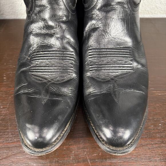Dan Post Mens Black Leather Milwaukee Cowboy Western Boots 13 D - DP2110R main image 9